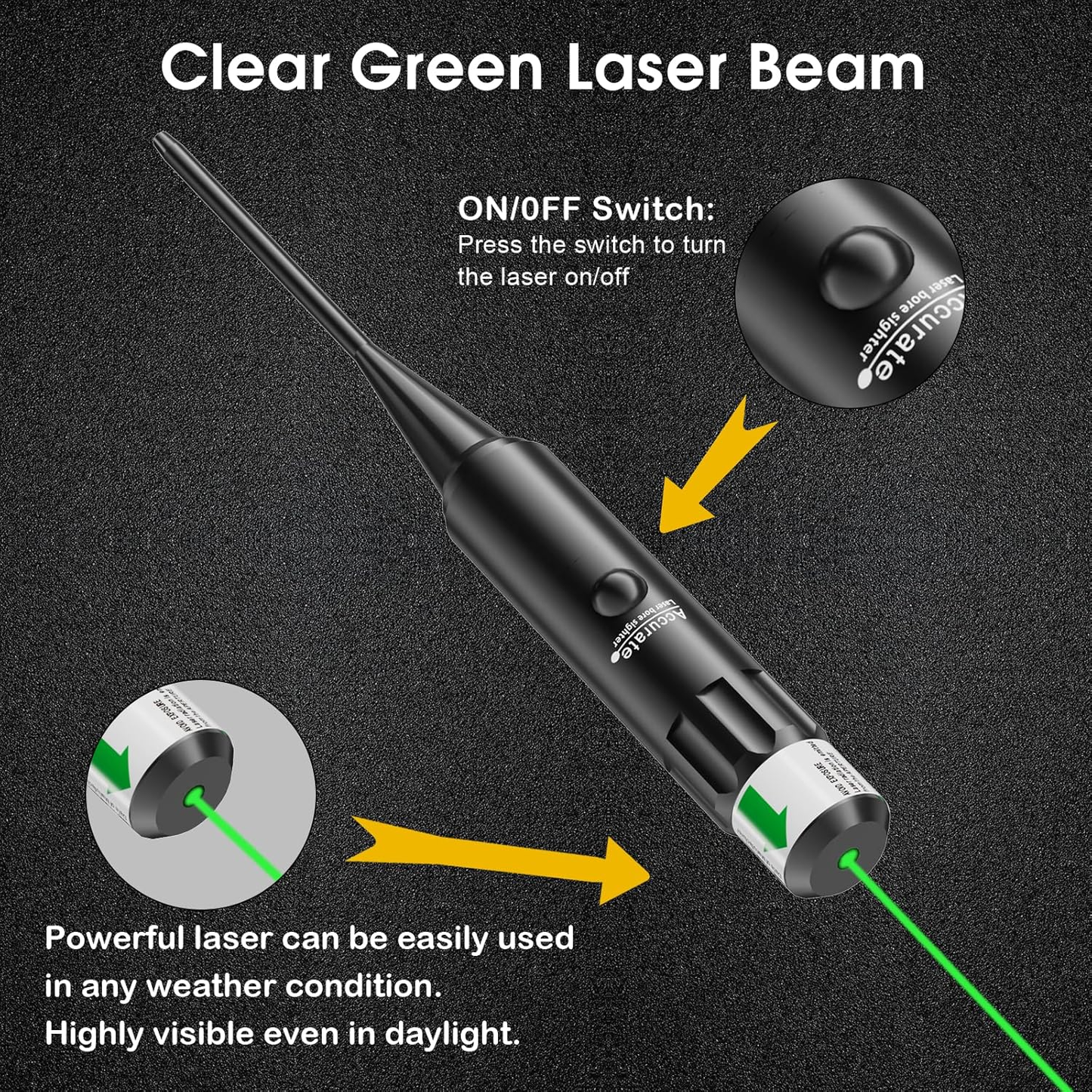 Tgtsoptic™Bore Sight Laser Professional Green Laser Bore Sight Kit